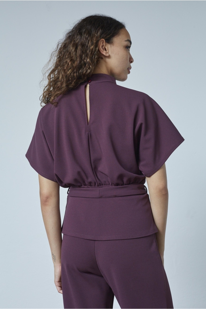 GIRL TOP 6 18806 DEEP BORDEAUX